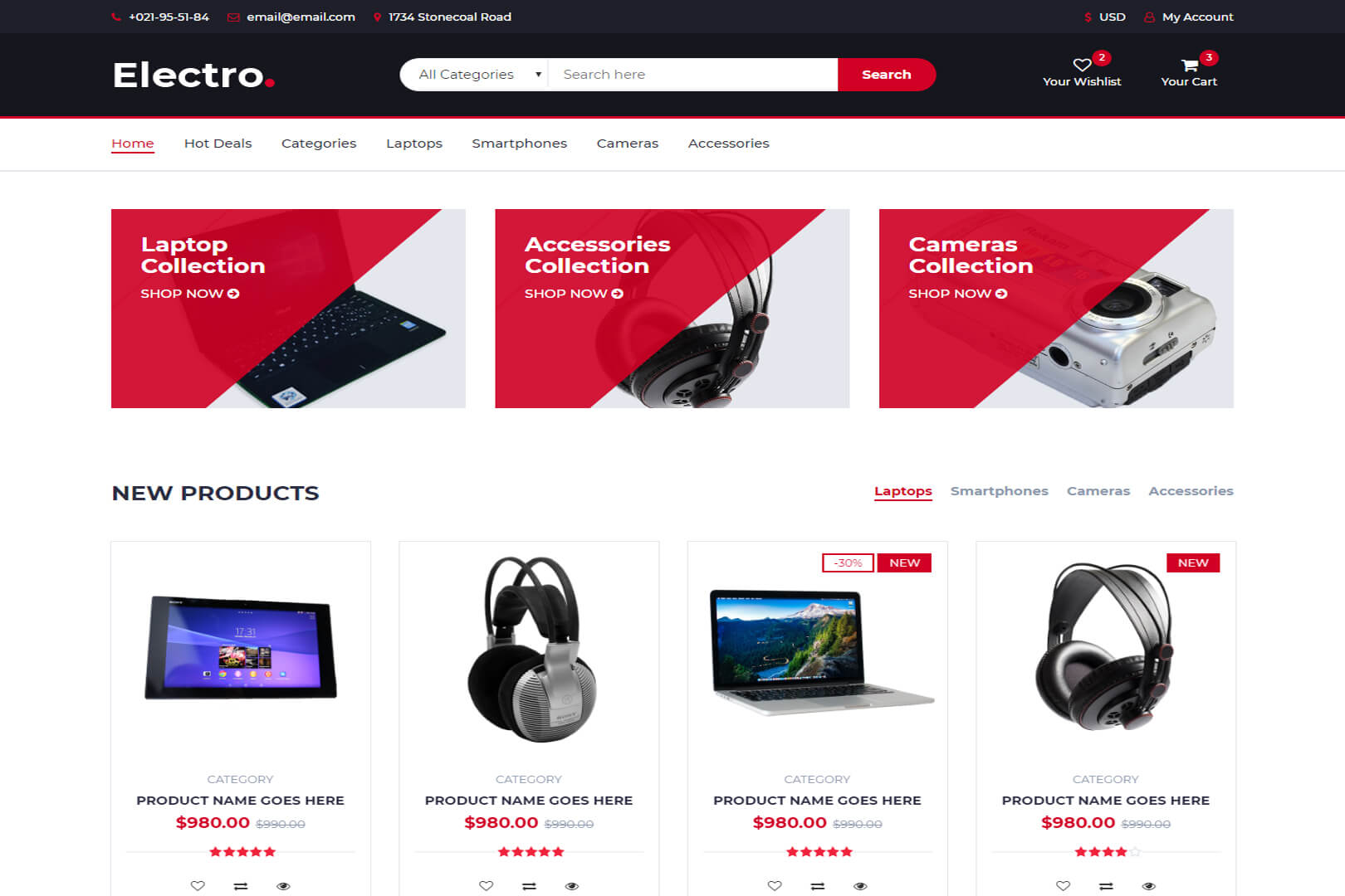 Simple Ecommerce Website Templates Free Download Bootstrap