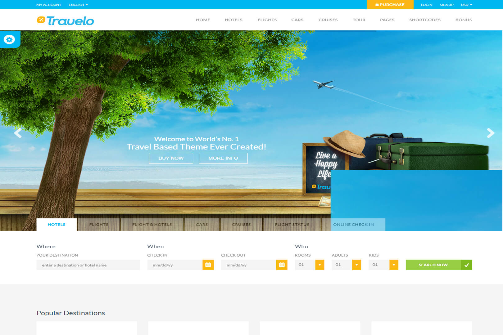 Travelo Travel Tour Booking HTML5 Template