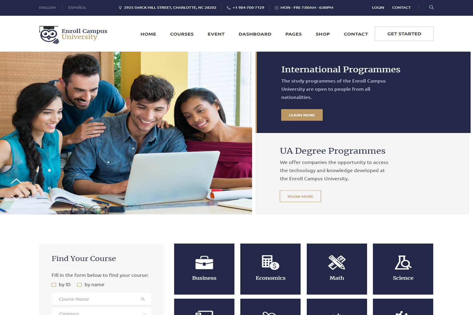 University Website Templates Free Download FREE PRINTABLE TEMPLATES
