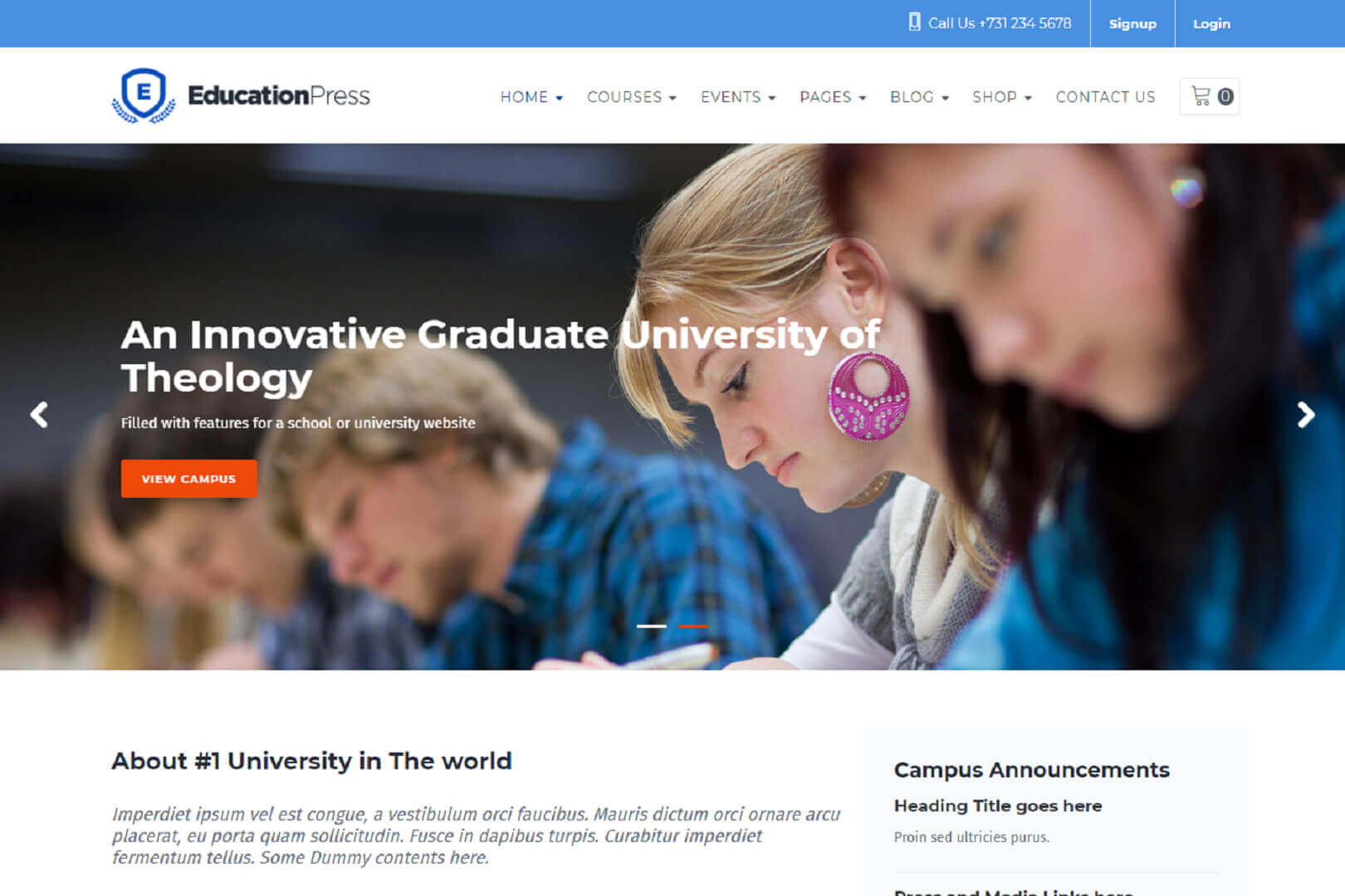 Educational Institute Website Templates Free Download