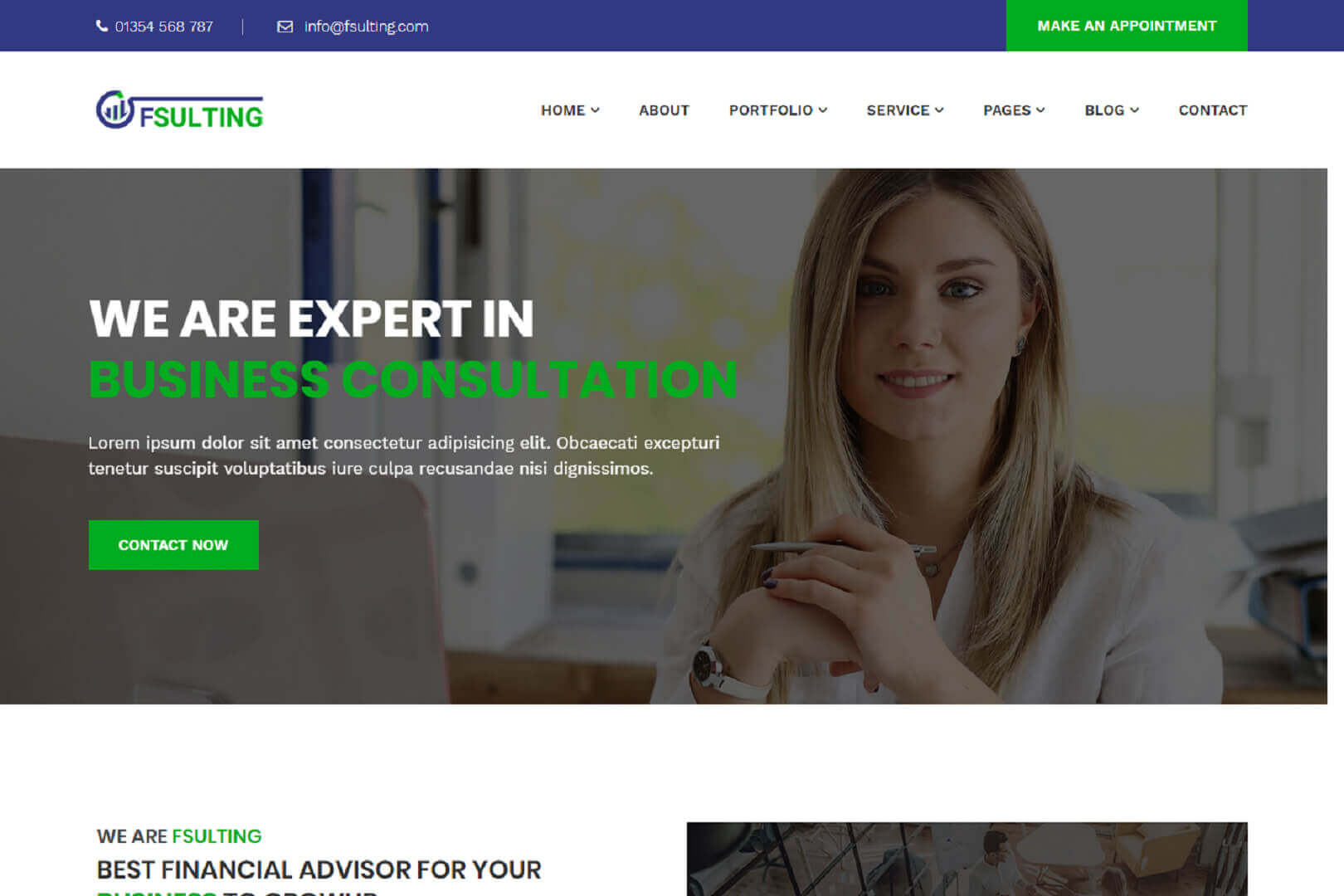 Responsive free business website templates templates hub