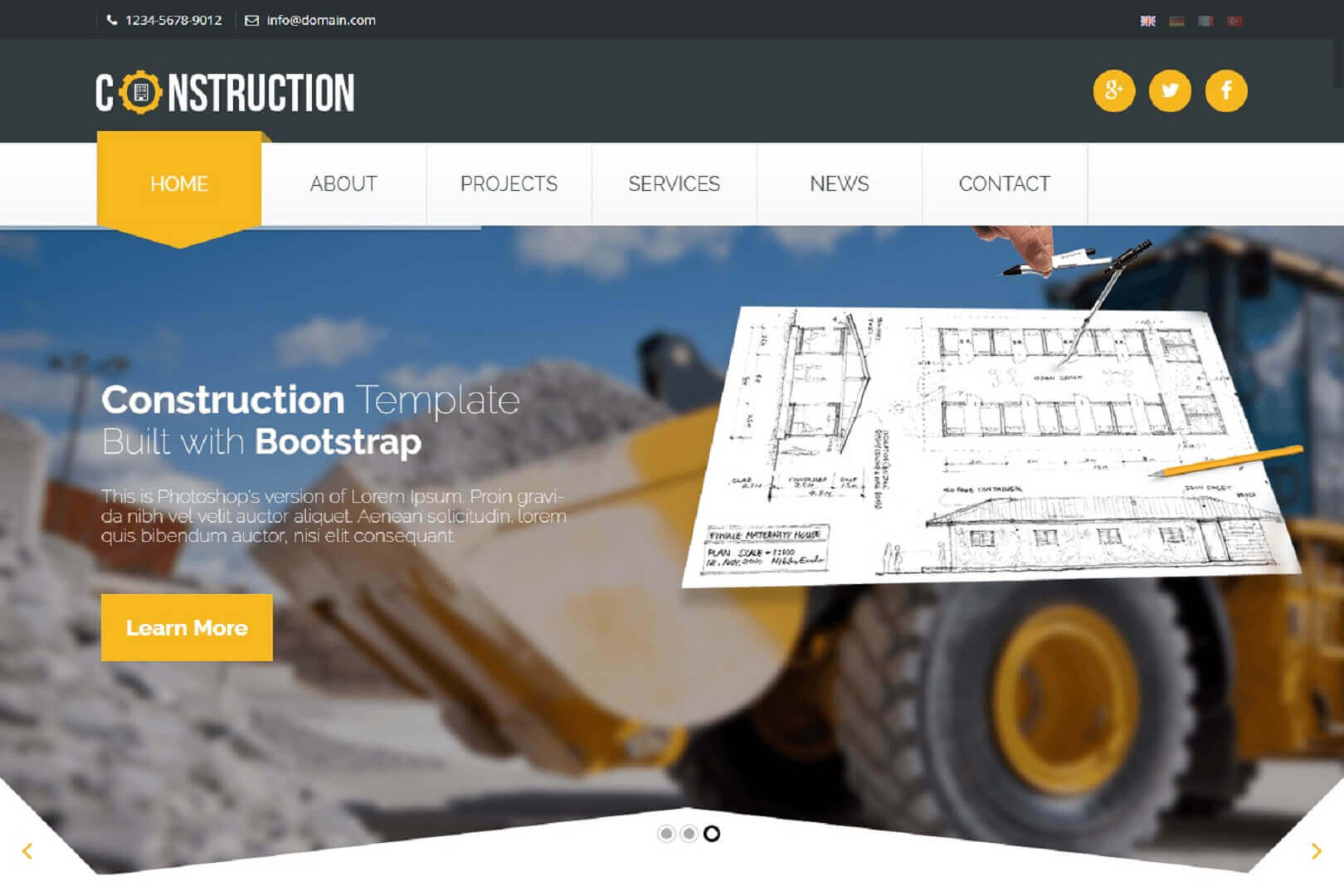 Construction Industrial HTML5 Template Construction Industrial HTML5 Template