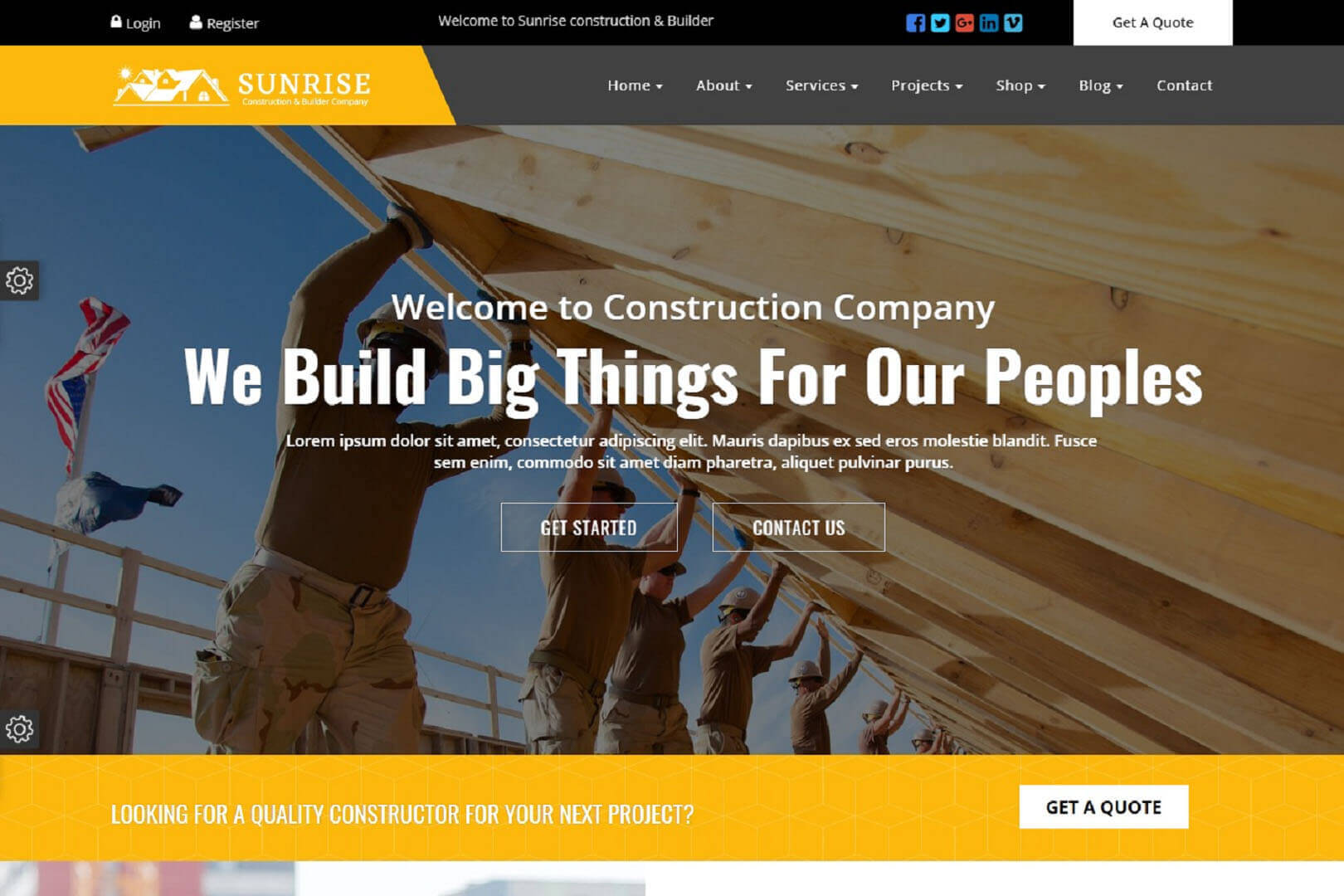 Responsive Free Construction Website Templates Templates Hub