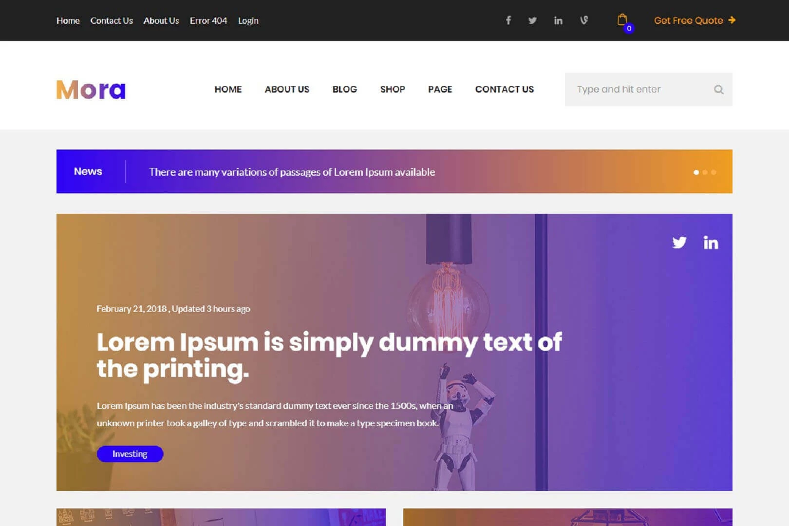 Responsive Free Blog Website Templates - Templates Hub