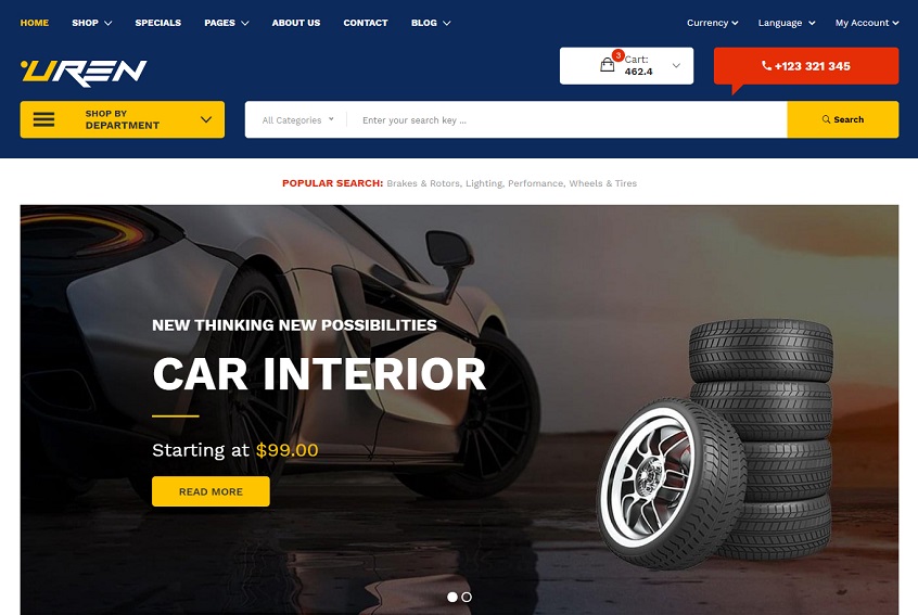 Uren - Car Accessories HTML Website