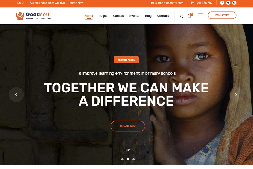 goodsoul-charity-fundraising-bootstrap-html-template
