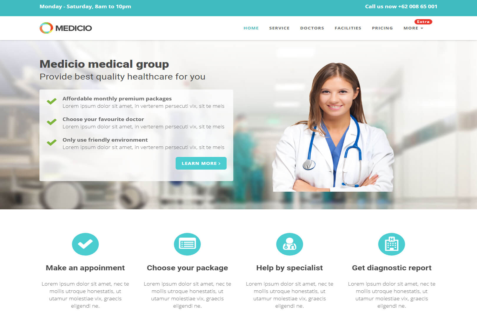 Responsive Free Hospital Website Templates - Templates Hub