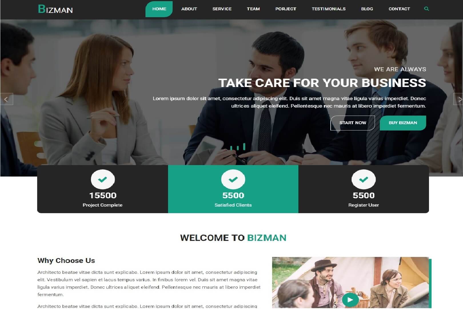 Bizam Bootstrap Responsive Website Template Free Download Throughout Template For Business Website Free Download